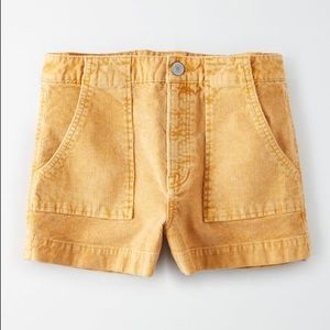 American Eagle Corduroy Super High Waisted Short